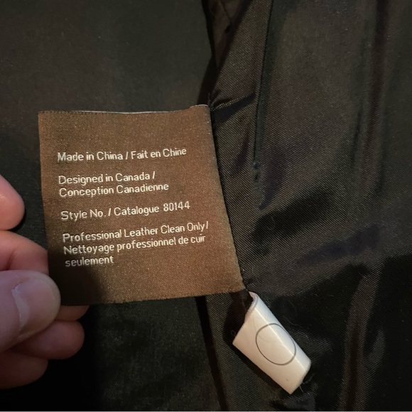 Danier genuine leather men’s coat thermolite removable quilted liner medium - Picture 11 of 13